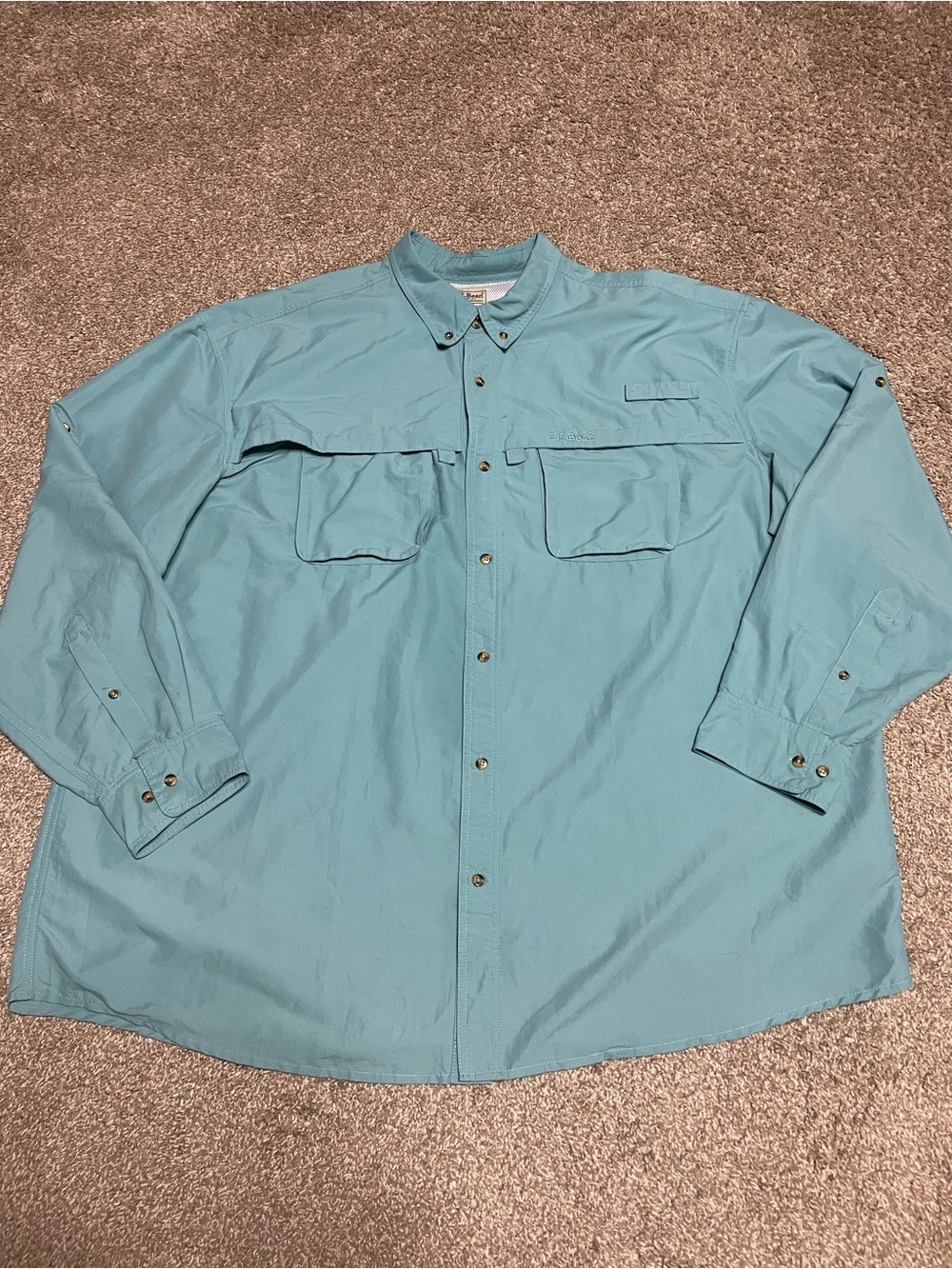 LL Bean Tropicwear Vented Fishing Shirt Men’s 3XL